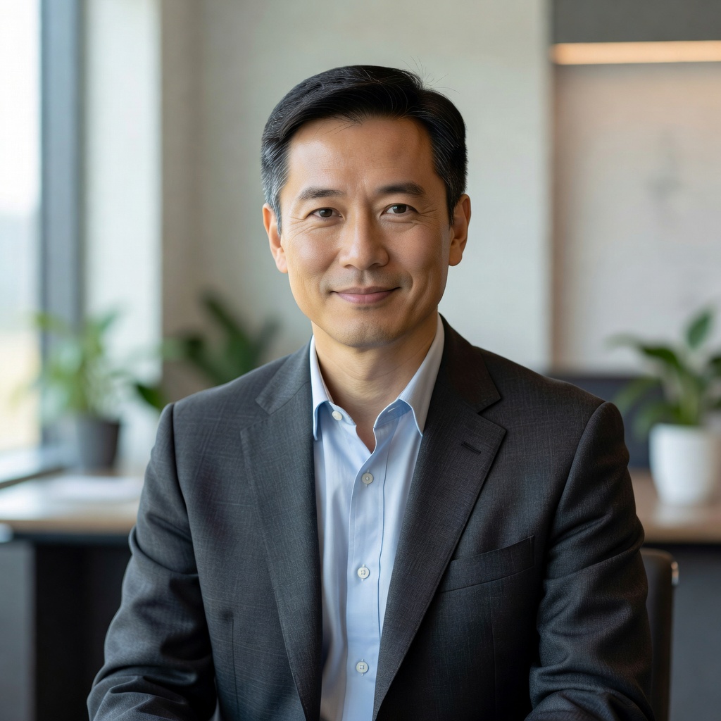 Portrait customer testimonial Jin W representing Nexussortwll minimalist layout feedback